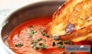 पिज़्ज़ा और टमाटर का सूप रेसिपी | Easy Pizza with Tomato Soup Recipe