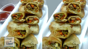 वेज स्प्रिंग रोल रेसिपी | How to make Easy and yummy Veg Spring Roll | Chinese Recipes