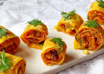 Besan Masala Rolls Make Besan Masala Rolls in an easy way