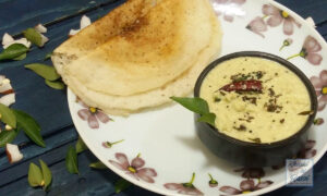 Delicious and Healthy Coconut Chutney with dosa