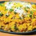 Paneer Bhurji with plate